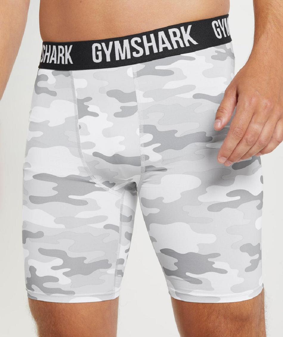 Gymshark Element Baselayer Muške Kratke Hlače Svijetlo Sive | HR 2857FDN